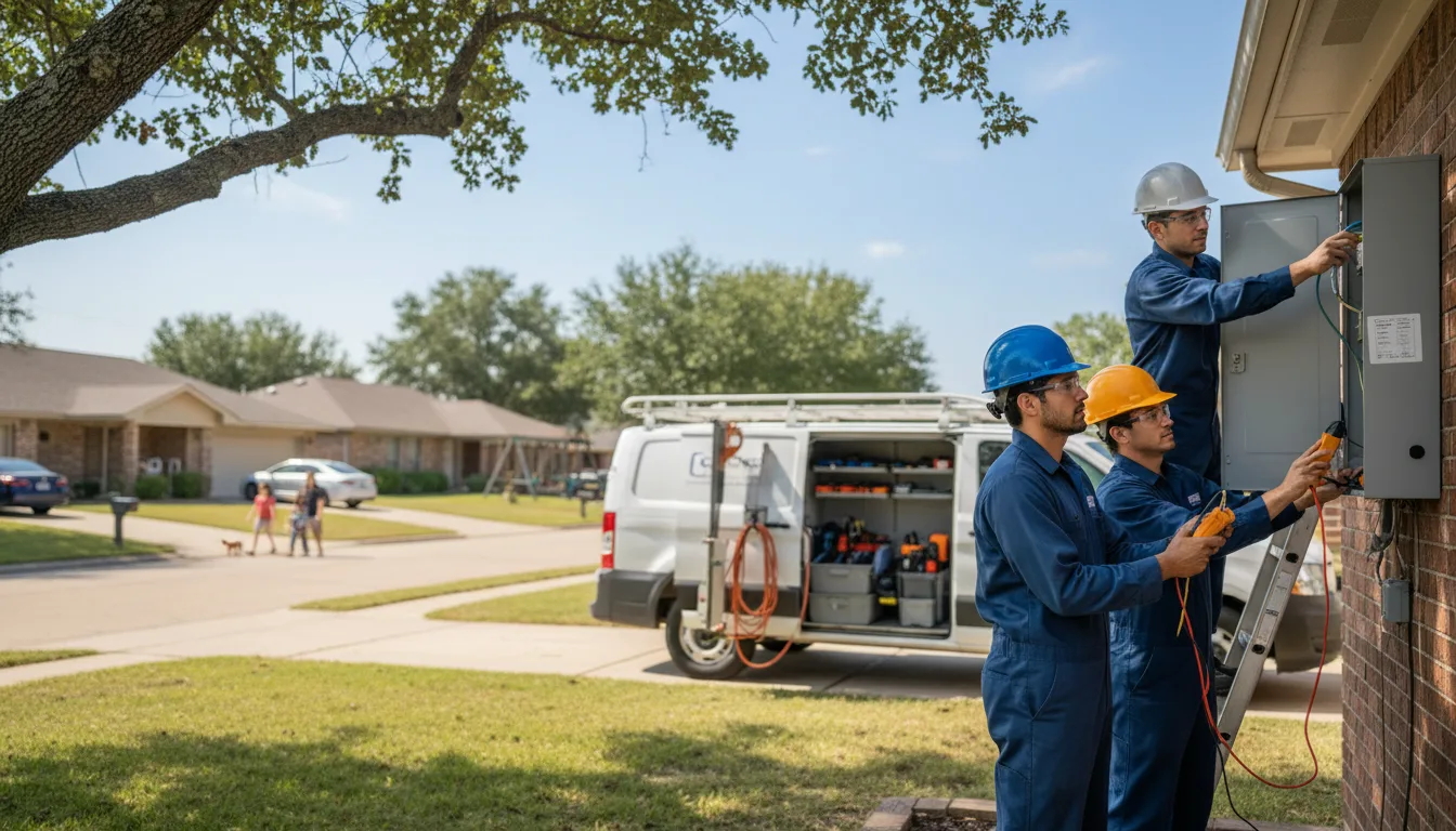 Certified electrician providing emergency electrical services in Verona, ND